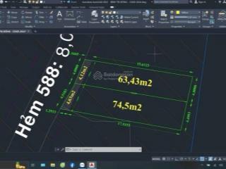 Bán đất mặt tiền ngay tên lửa giáp quận 6  tương lai đường 60m trước nhà.9 ty
