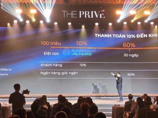 82 căn suất nội bộ  chiết khấu 13% và tặng 5 chỉ vàng pnj tại căn hộ the prive đất xanh q.2 tp hcm