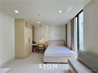 Cho thuê căn hộ quận 1, studio 40m2 mới xây, thang máy, gần cầu ông lãnh, chợ bến thành