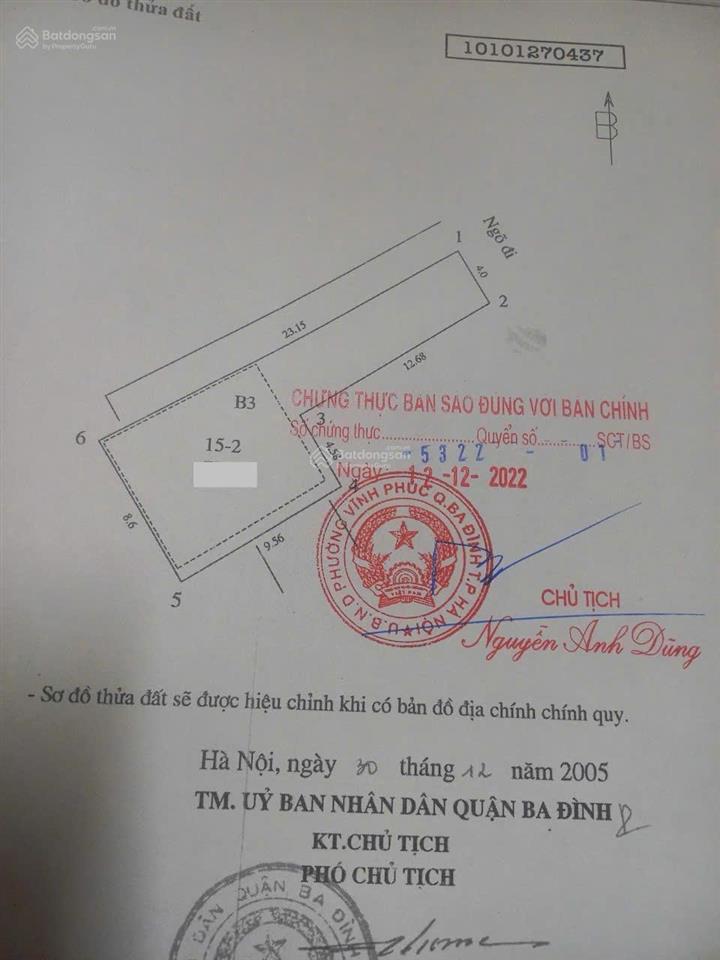 Bán nhà đất tại ngõ 462 đường bưởi, ba đình 140m2, 2 mặt thoáng, nhà 3t, 6pn, phù hợp để ở, đầu tư