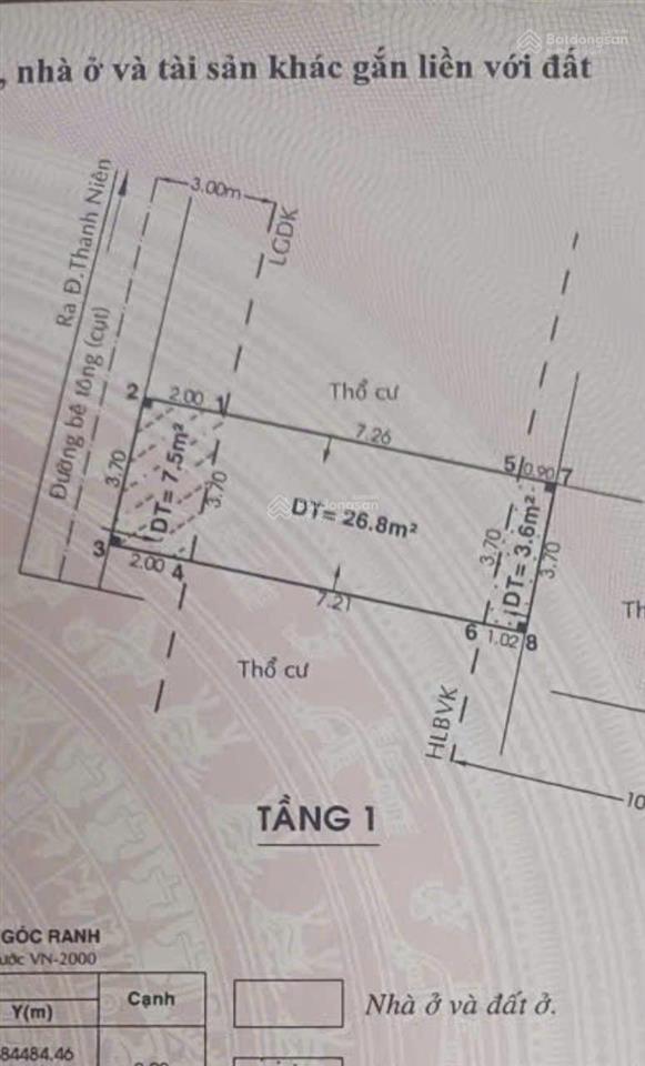 Hàng hiếm  bán nhà shr gần cầu xáng, tỉnh lộ 10, 1tỷ490 triệu