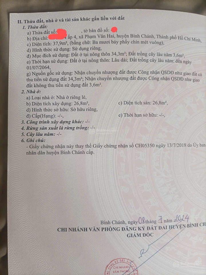 Hàng hiếm  bán nhà shr gần cầu xáng, tỉnh lộ 10, 1tỷ490 triệu