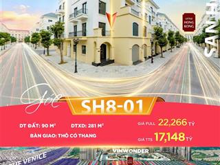 Bán gấp liền kề góc san hô 90m vinhomes ocean park 2, giá chỉ 17 tỷ, vay 6.6 tỷ 0% lãi 30 tháng