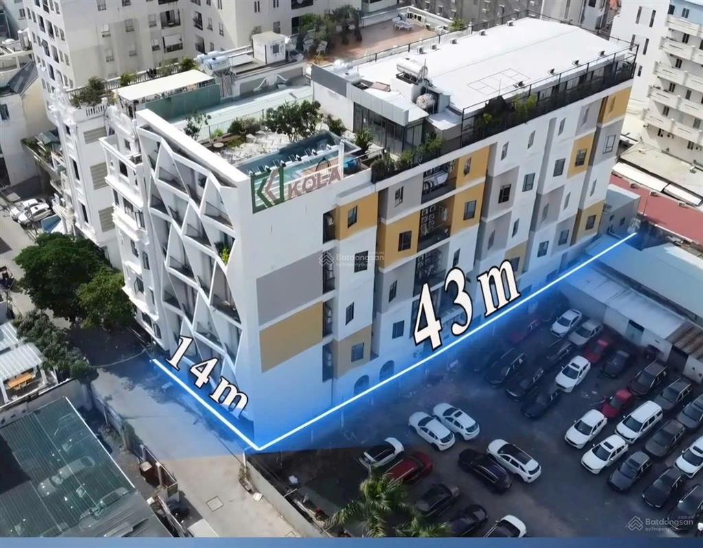 Tòa chdv nguyễn văn linhq7dt 14x43mhầm 7 tầngtn 700trgiá 159 tỷ