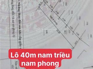 Bán đất 40m2 tại xã nam phong, phú xuyên, hà nội, 23,5 triệu / m2, view đẹp