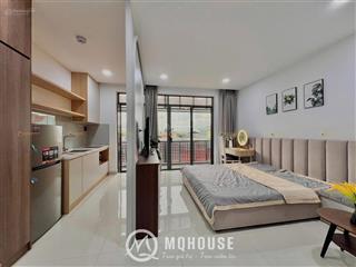 Căn hộ studio có vách ngăn bếp, full nội thất cao cấp  vòng xoay trần não, tiện ra thảo điền, q1