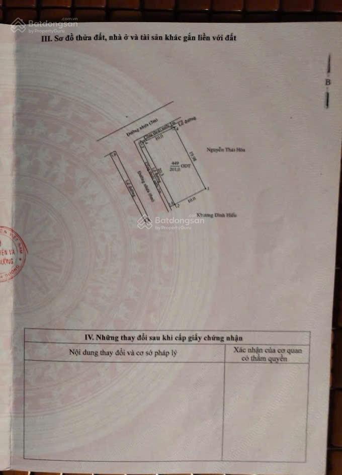 Bán đất hiệp thành tdm, góc 2 mặt tiền, 10x20 full thổ, vị trí đẹp