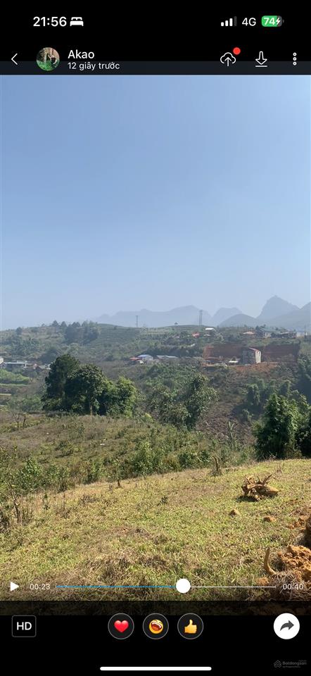 Bán đất du lịch săn mây gần đồi hoa sim suối bon vân hồ mộc châu. 26m mặt đường quốc lộ. sẵn thổ cư