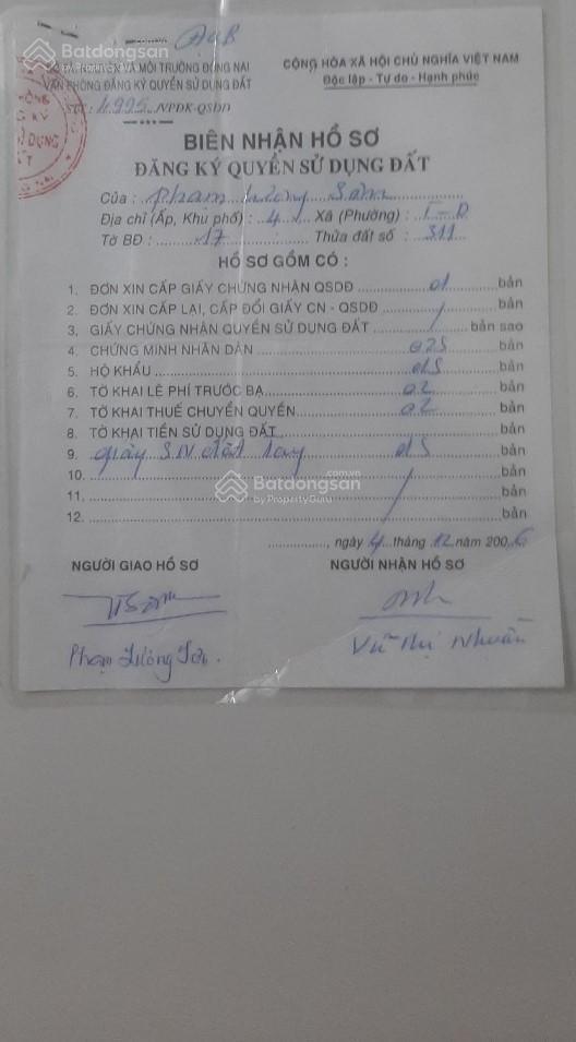 Chính chủ cần bán nhanh đất 5x25m ngay vpkp4, trảng dài, biên hòa, đồng nai