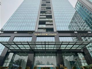Cho thuê văn phòng peak view 36 hoàng cầu, dt 120m2, 300m2, 800m2, giá thuê chỉ 250k/m2/tháng