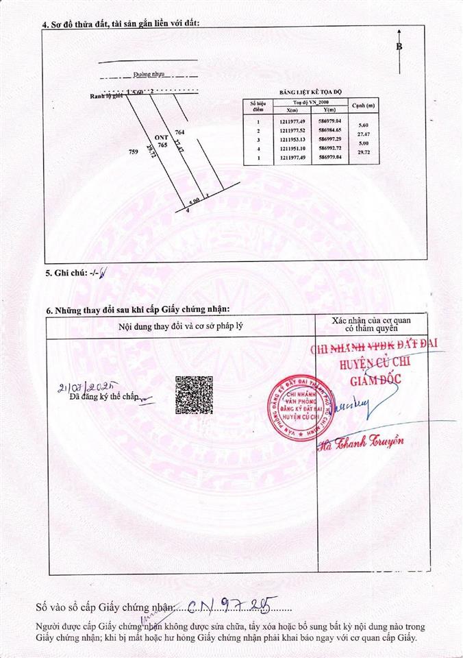 Bán đất tân phú trung ngay bệnh viện xuyên á  bank hỗ trợ 150%  chỉ 15tr/m2