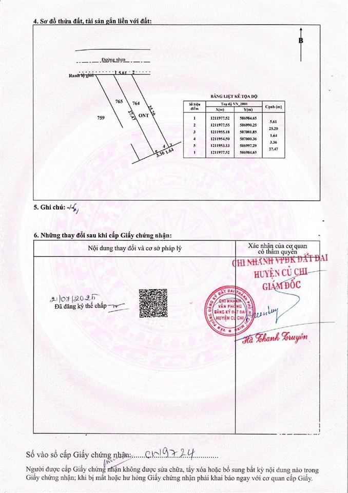 Bán đất tân phú trung ngay bệnh viện xuyên á  bank hỗ trợ 150%  chỉ 15tr/m2