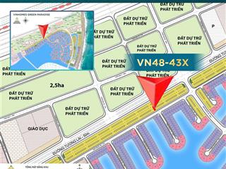 Liền kề vn8343x  vinhomes green paradaise  vịnh ngọc, cần giờ. diện tích rộng, giá tốt.