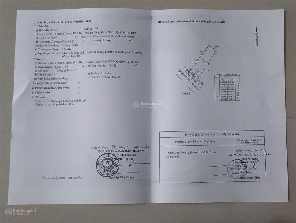 Nhà bán hẻm ô tô số 254 / 13 dương đình hội, giá căn hộ, gần metro số 1, p tăng nhơn phú b, tphcm