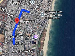 Bán lô đất biển 2 mặt tiền đường nguyễn đình, gần công viên hồ nghinh, an hải bắc, sơn trà.