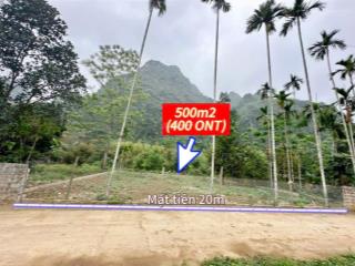 Bán đất 500m2 trung tâm thanh sơn 400m2 thổ cư sẵn sổ mặt tiền 20m ô tô vào tận đất