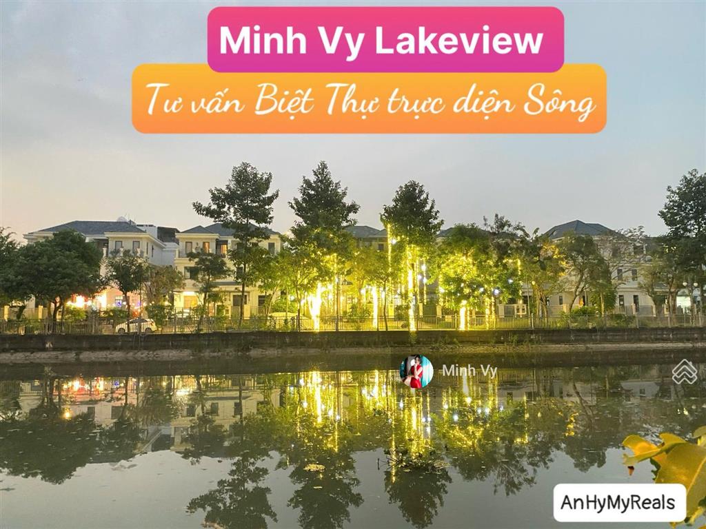 Biệt thự view sông 160m2 sân vườn, có thang máy hiện đại lakeview city 34 tỷ