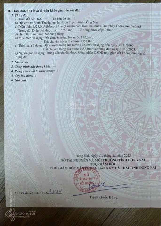 Đất 2 mặt tiền đường nhánh ôtô 1 sẹt cách phạm thái bường 30m, chợ hòa bình 100m. diện tích 1525m2