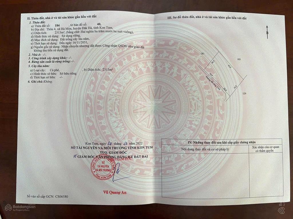 Bán gấp 8 sào đất view hồ tuyệt đẹp, tách 4 sổ vuông vắng, ngay đường trường chinh thị trấn đak hà