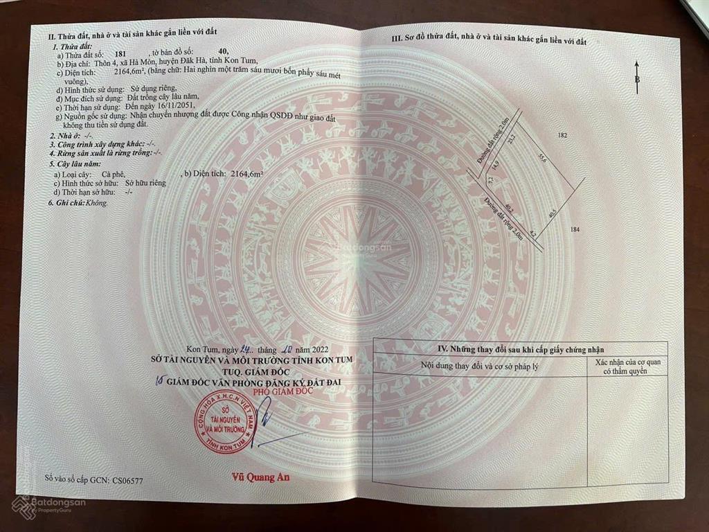 Bán gấp 8 sào đất view hồ tuyệt đẹp, tách 4 sổ vuông vắng, ngay đường trường chinh thị trấn đak hà