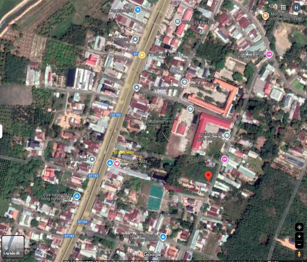 Bán đất mặt tiền đường 782 có nhà nốc thái lớn và 2 căn ki ốt ở trước đang cho thuê, dt 10 x 61,60m