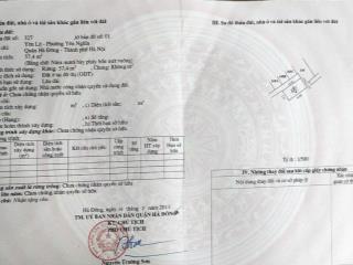 Cần tiền ra gấp chuyển đổi mục đích bán căn 57.4m số 6 ngõ 42 tổ 13 yên nghĩa