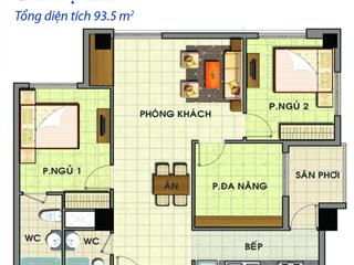 Cần bán căn hộ chung cư phú mỹ thuận 95m , 3pn , 2wc , nhà đẹp giá 2,7 tỷ  0945 308 ***