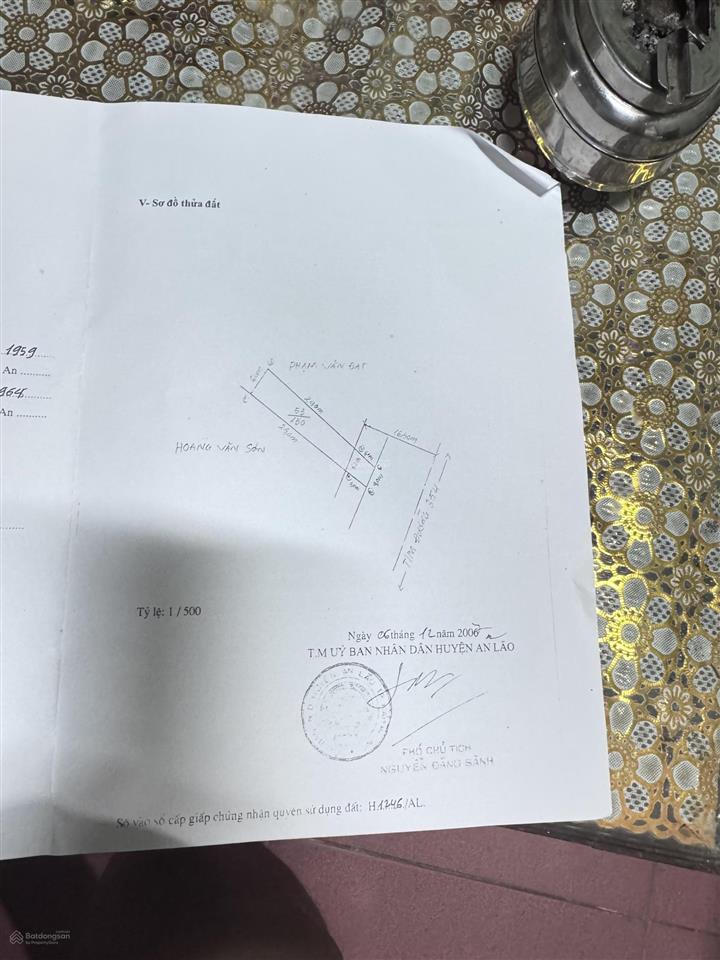 Bán đất tại trần tất văn, 26 tỷ, 632m2, giá cực chất, kiến an, hải phòng