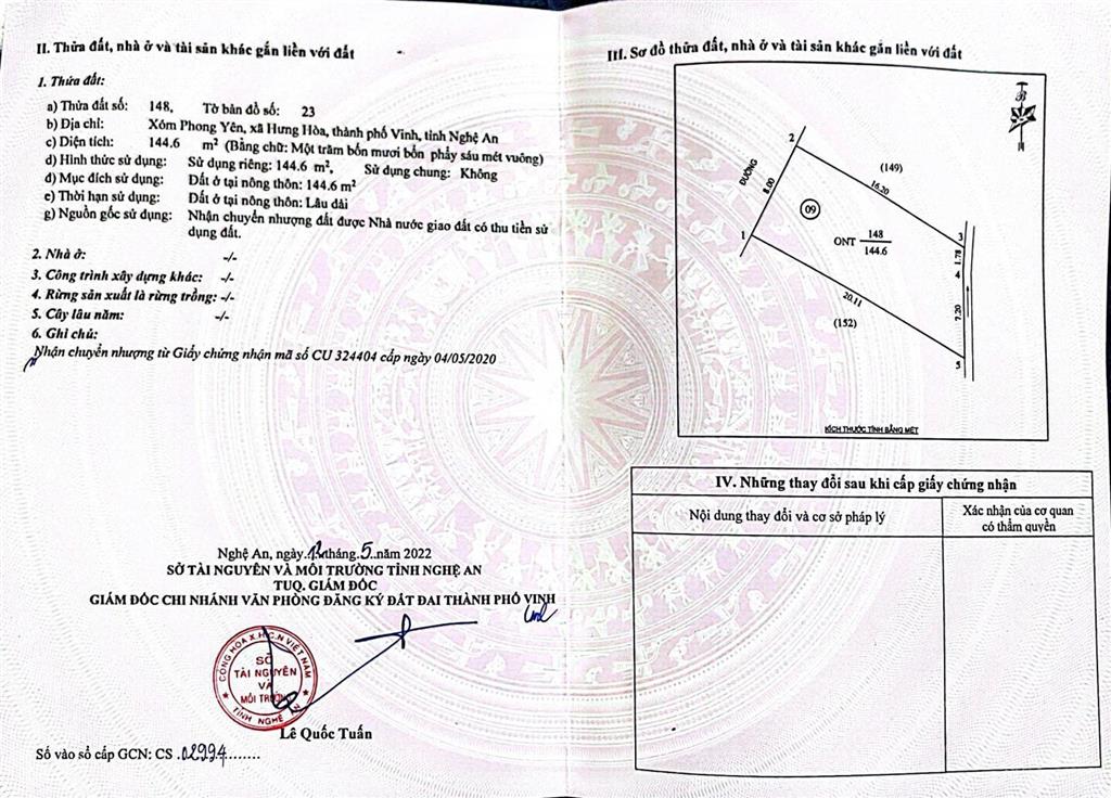 Đất đấu giá cạnh ecopark vinh, giá chỉ bằng căn chung cư