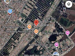 Em còn duy nhất 2 mảnh giá f0 ngay đê biển quất lâm, ô tô tránh,kinh doanh tốt 93.5m2 full cư 1,xtỷ