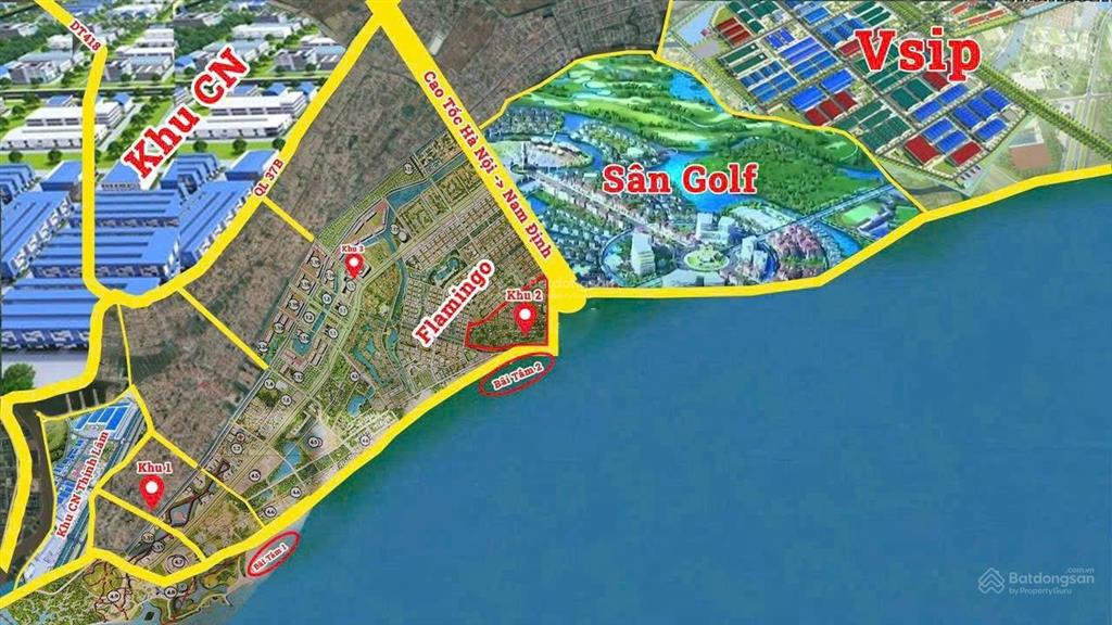 Chủ đầu tư mở bán quỹ hàng f0 sát bãi tắm 1,2 gần flamingo, an thịnh diện tích 100m2 full cư sẵn sổ