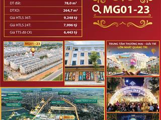 Bán nhà mặt phố tại vincom shophouse royal park, 6.45 tỷ, 78m2, đẹp, nhiều tiện ích