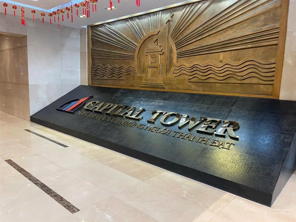 Cần cho thuê gấp văn phòng tại capital tower 109 trần hưng đạo, hoàn kiếm, hn dt từ 100m2..