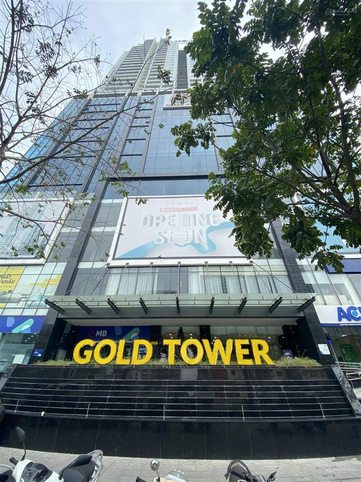 Cđt cho thuê văn phòng tòa gold tower 275 nguyễn trãi, thanh xuân, dt 120m2, giá 180k/m2/th