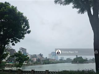 Bán nhà 2 mặt phố,đường linh đàm, hoàng liệt, hà nội,27,7 tỷ, 122m2 đường ô tô tránh, nhà sát hồ.