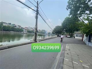 Bán nhà view hồ bồ đề vỉa hè ô tô tránh .dt 226x3 tầng x11,7mt giá đầu tư .vị trí đẹp nhất phố.