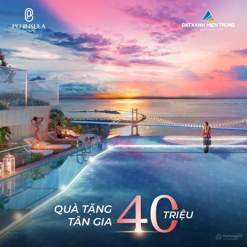 Căn hộ cao cấp 2pn 2wc tầng cao view sông hàn, vịnh thuận phước, đà nẵng  dự án peninsula đà nẵng