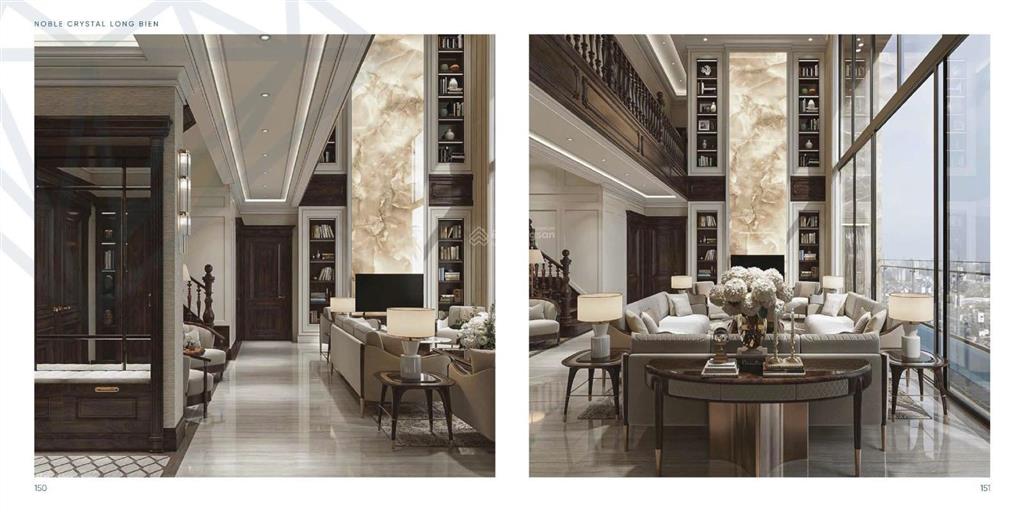 Cần chuyển nhượng căn hộ duplex 3 ngủ tại noble crystal long biên  diện tích 164m2