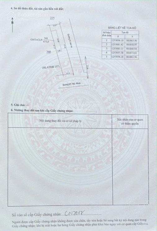 Bán gấp lô góc 2 mặt tiền đẹp ngay mặt tiền đường nhựa dt750 giá chỉ 1,8 tỷ sổ hồng riêng