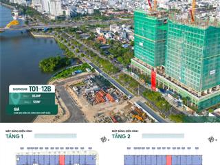 Shophouse khối đế sun ponte sở hữu lâu dài diện tích 205.8m2, ngay cầu rồng