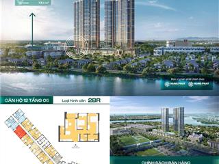 Căn 2pn/67m2 giá 4.467 tỷ view sông q. hải châu  masteri rivera da nang