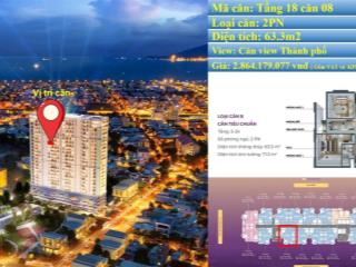 Căn 2pn/63.3m2 full giá 2.864 tỷ bên cạnh đại học bách khoa  mia center point