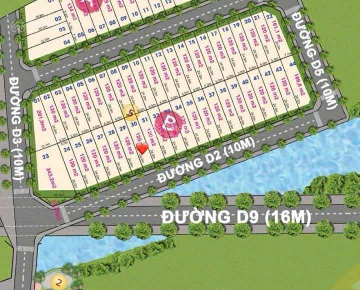 Đất 120m2 (5x24 vuông) đường đặng thanh hiếu, p phú hữu, thủ đức, (4tỷ290)