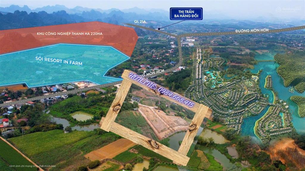 Bán đất phân lô full đất ở, sổ đỏ cầm tay view hồ & công viên phù hợp làm biệt thự nghỉ dưỡng