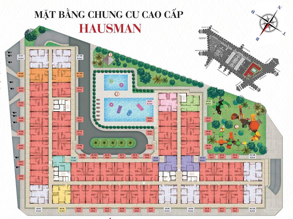 Chính thức mở bán  quỹ căn 2pn đẹp nhất tại dự án hausman premium residences