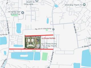 Bán căn hộ rivea residences, giá ưu đãi 120 triệu / m2, 45 m2 tại vĩnh hưng, hoàng mai, hà nội
