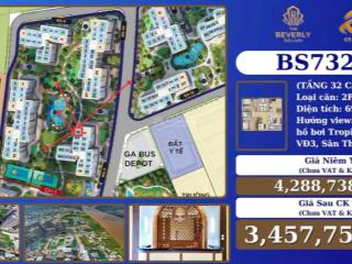 Bán gấp căn hộ 2pn+ giá tốt nhất giỏ hàng ký trực tiếp với cđt view kép siêu đẹp chiết khấu 17,3%