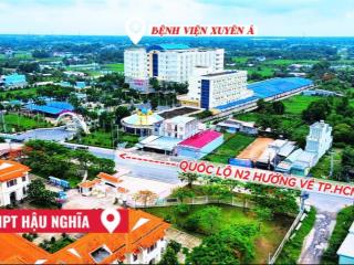 Bán lô góc 2 mặt tiền đường thông giữa n2 và 3/2  vị trí đắc địa liền kề vinhomes hậu nghĩa