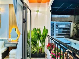 Hồ biểu chánh, nhà 3 tầng thiết kế đẹp, 75m² sử dụng, ban công chill, hẻm rộng, sạch, 5.45 tỷ tl