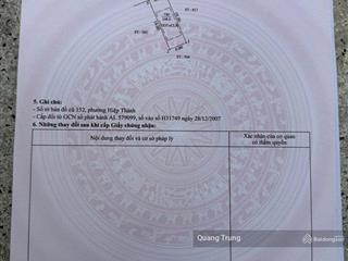Lô đất đường ô tô ngay chợ hiệp thành 1  tp thủ dầu một, bình dương diện tích 6 x 18 = 108m²